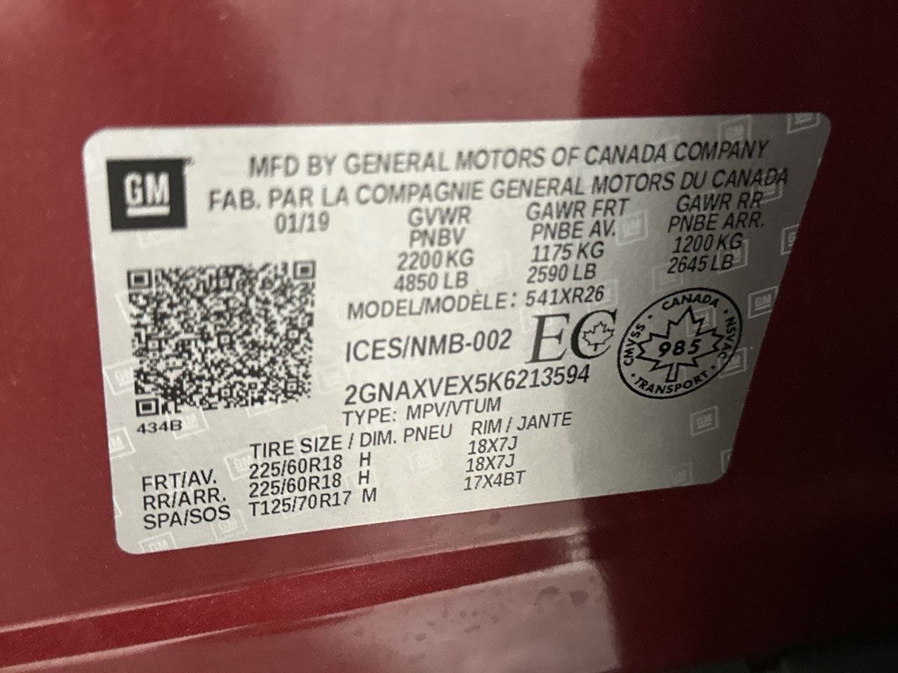 2019 Chevrolet Equinox LT