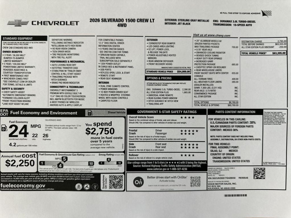 2026 Chevrolet Silverado 1500 LT