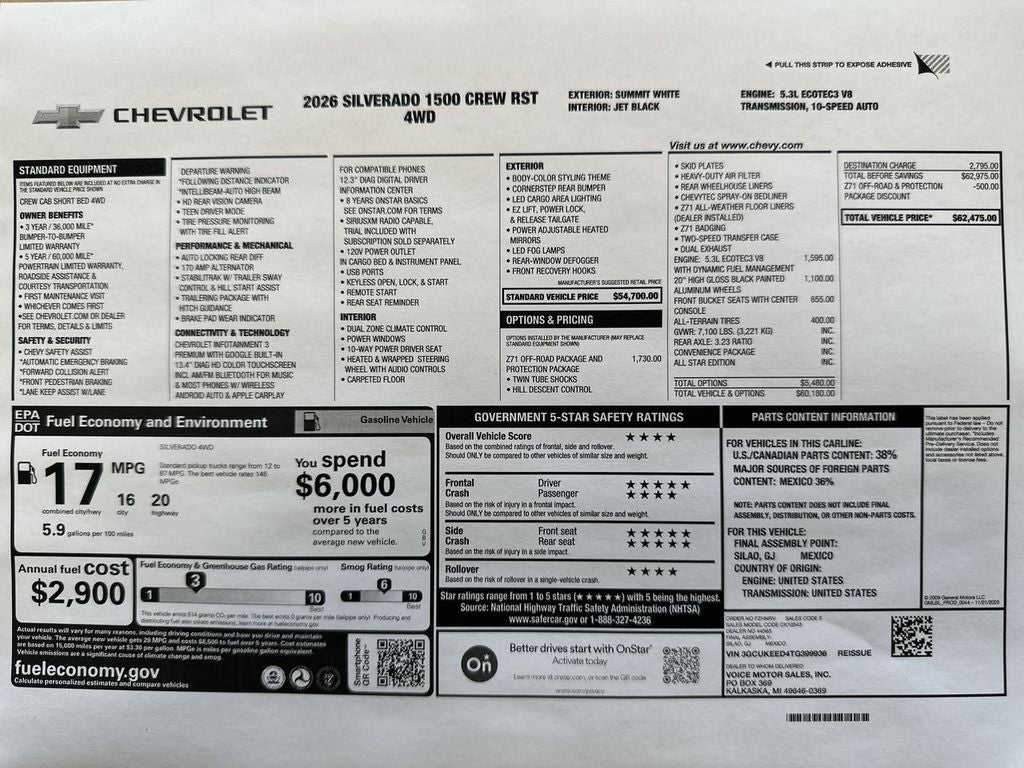 2026 Chevrolet Silverado 1500 RST
