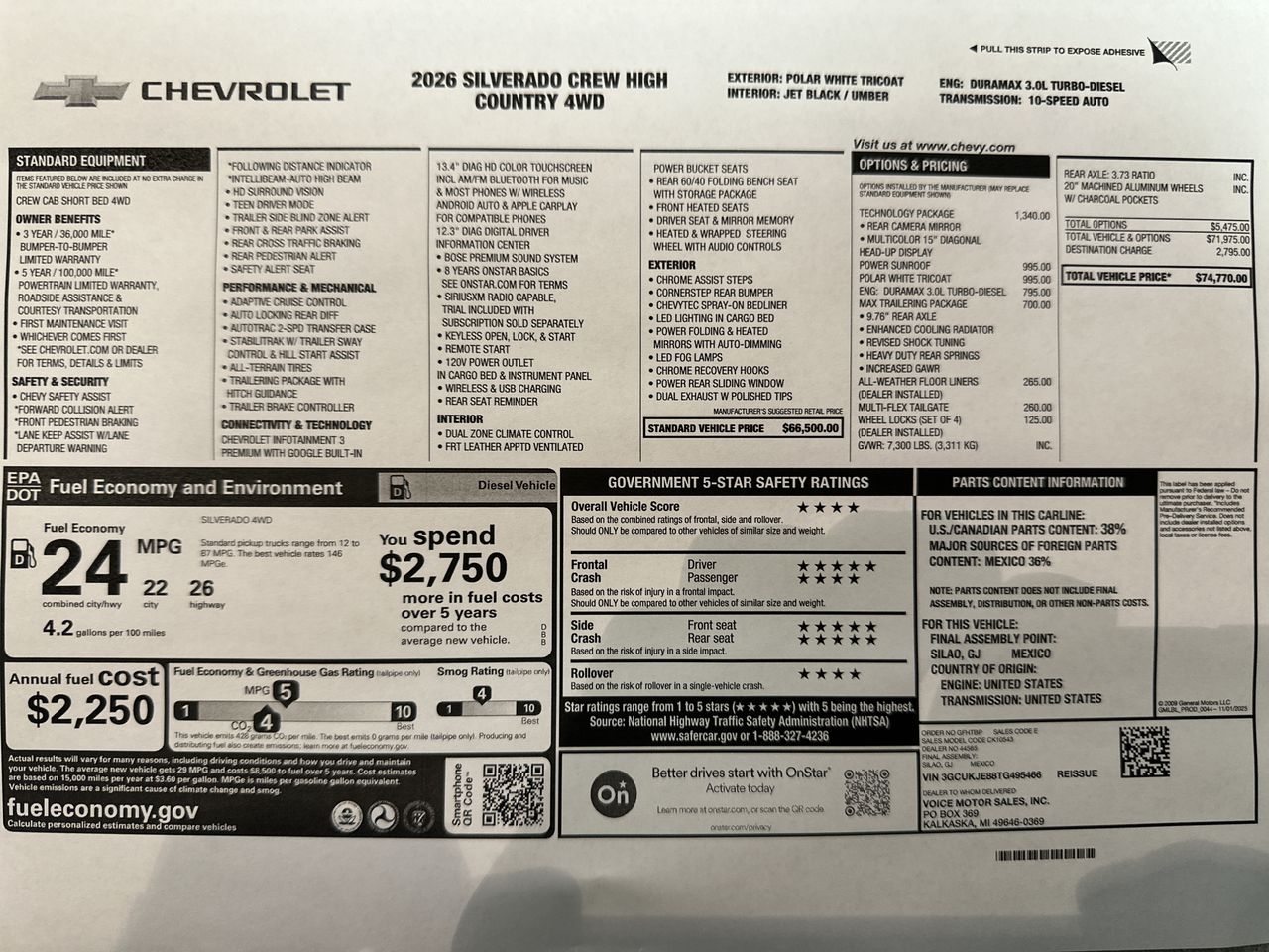 2026 Chevrolet Silverado 1500 High Country