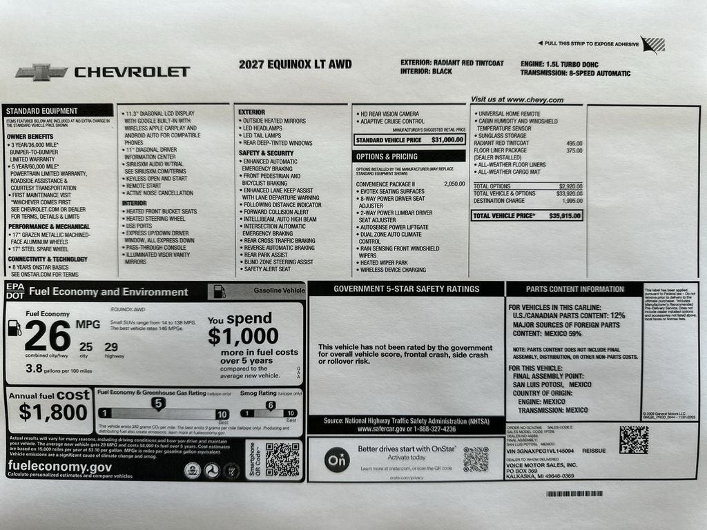 2027 Chevrolet Equinox LT