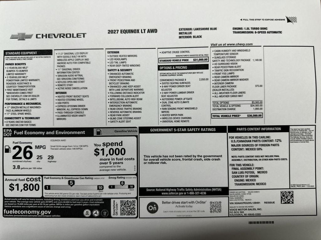 2027 Chevrolet Equinox LT