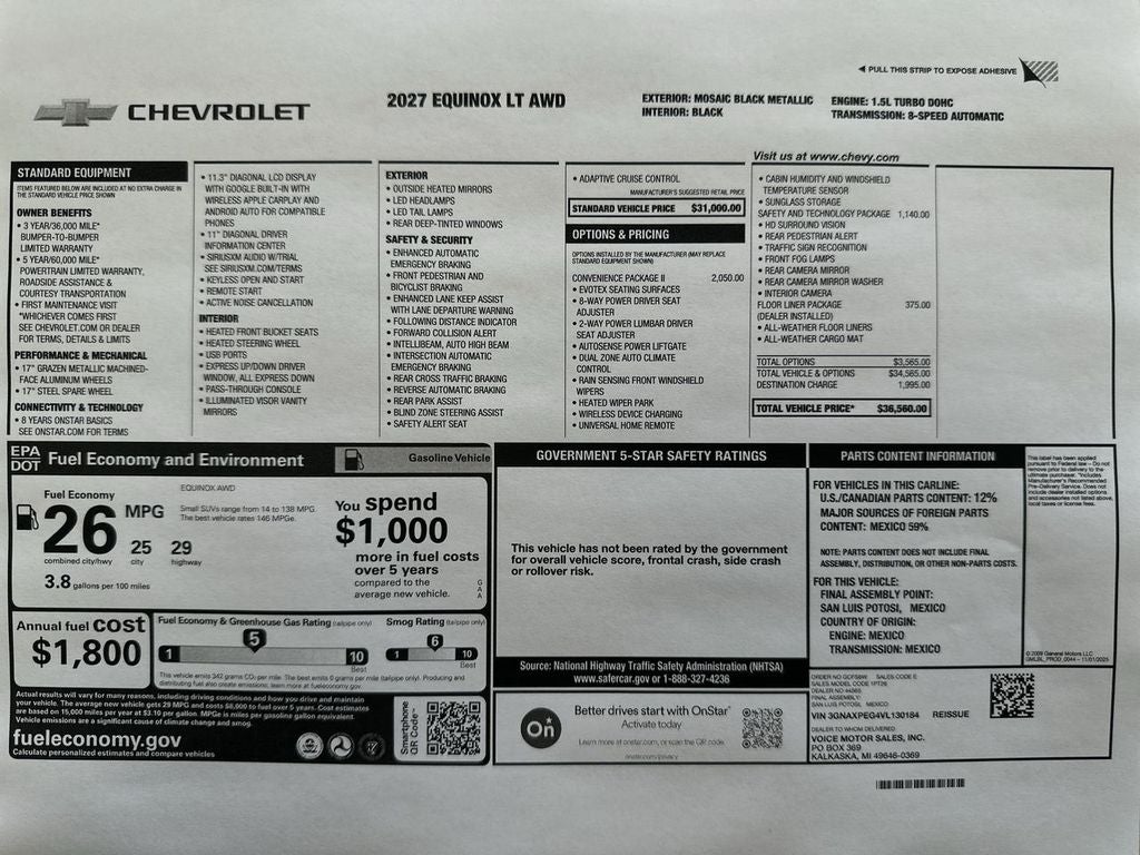 2027 Chevrolet Equinox LT