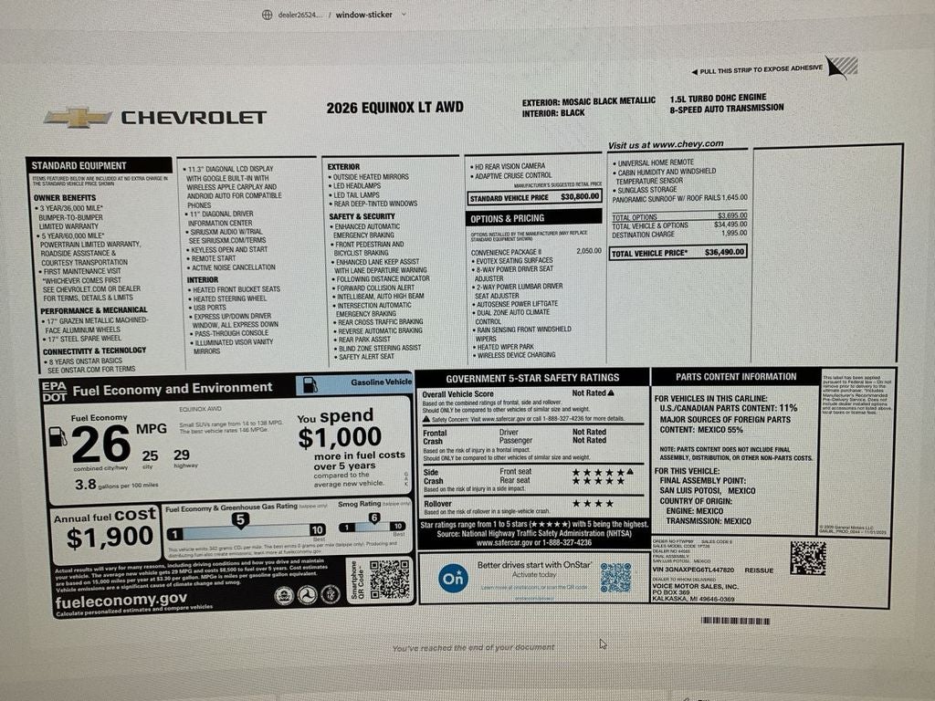 2026 Chevrolet Equinox LT