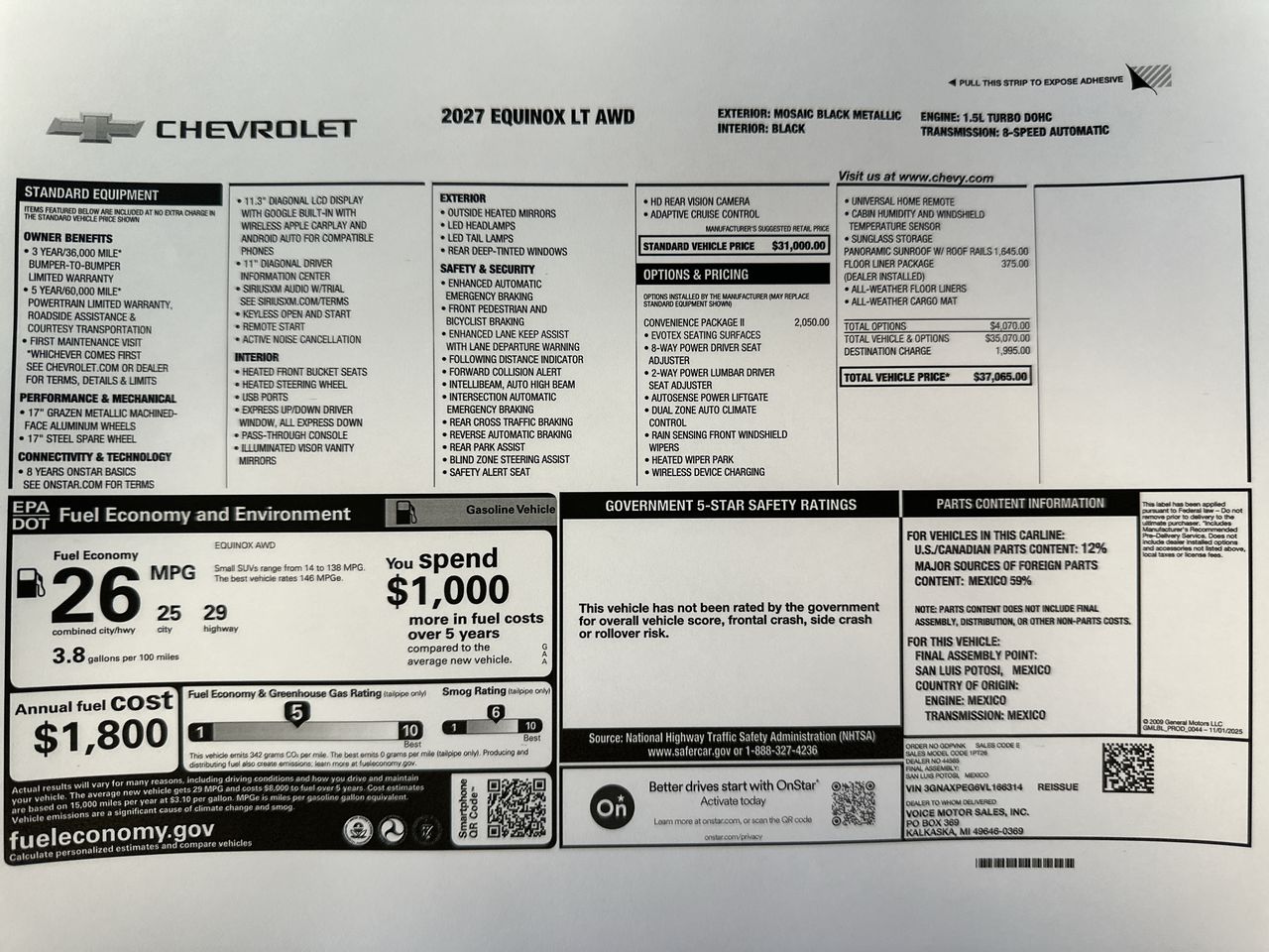2027 Chevrolet Equinox LT