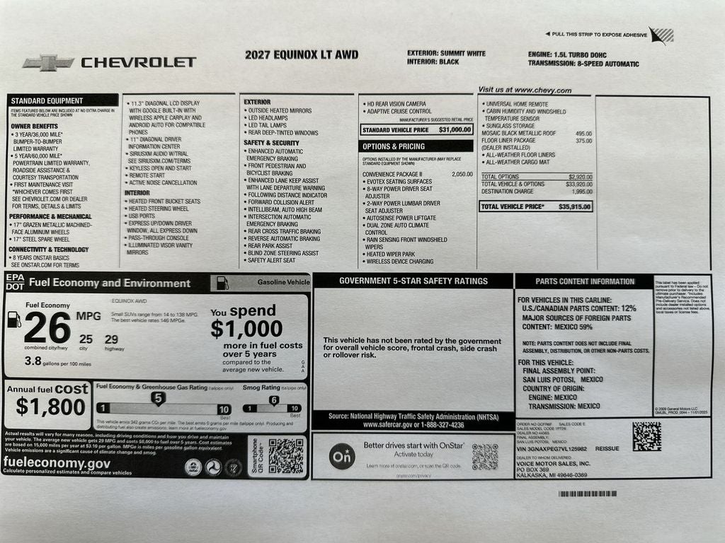 2027 Chevrolet Equinox LT