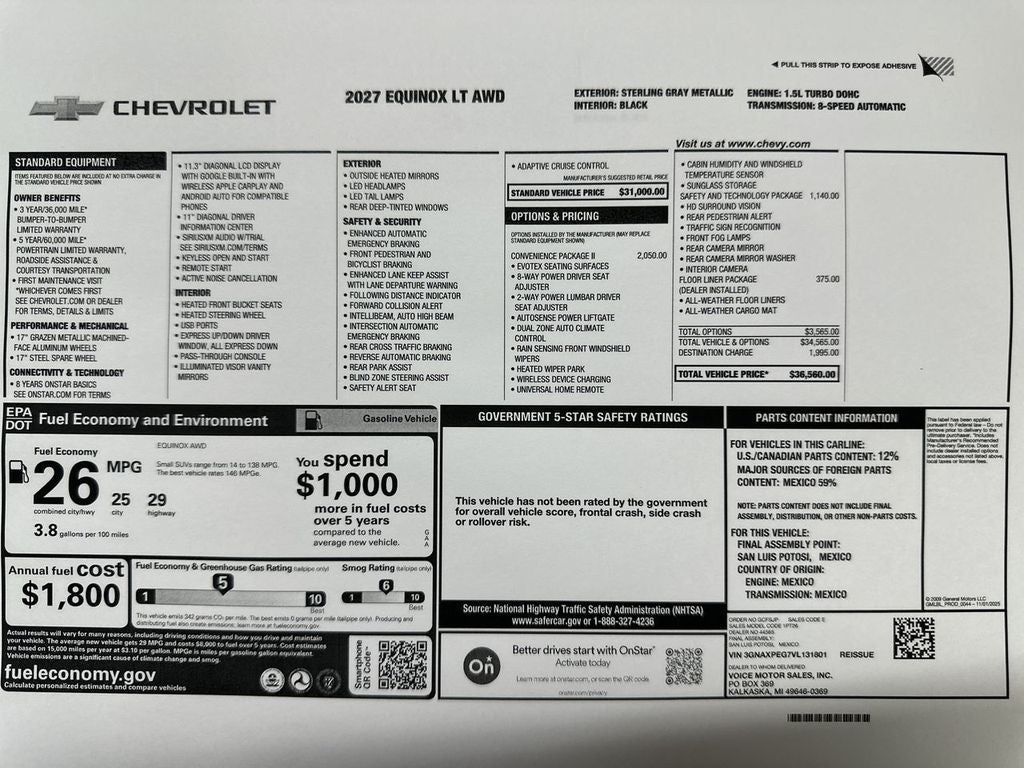 2027 Chevrolet Equinox LT