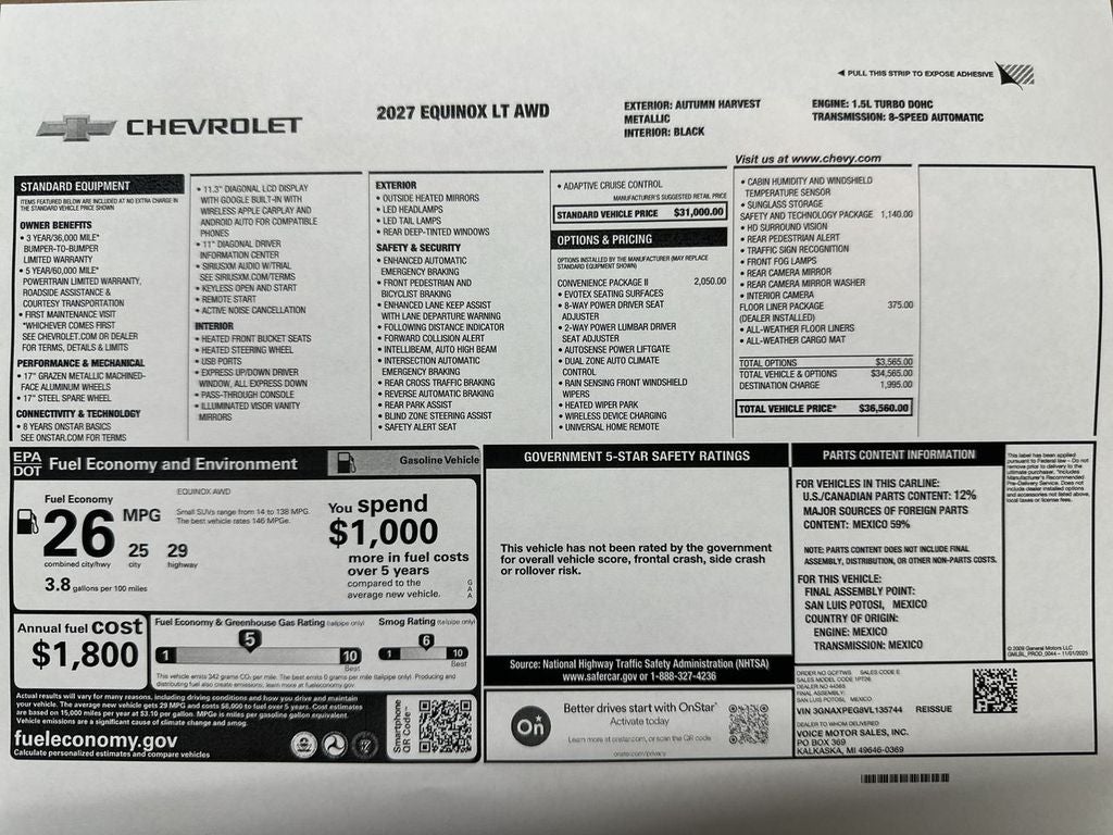 2027 Chevrolet Equinox LT