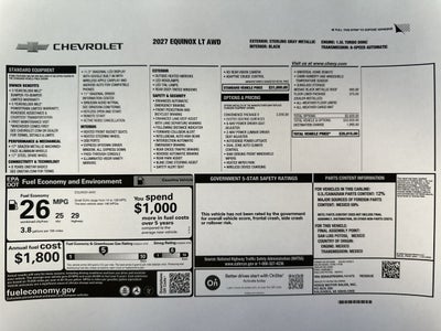 2027 Chevrolet Equinox LT