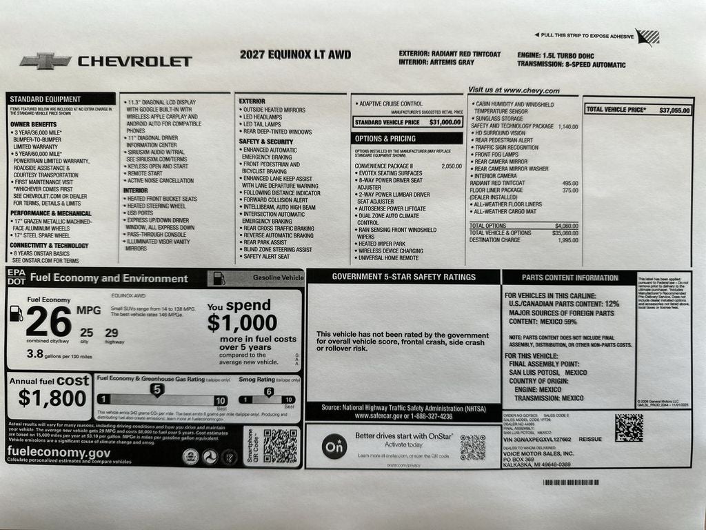 2027 Chevrolet Equinox LT