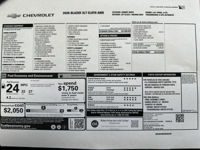 2026 Chevrolet Blazer 2LT