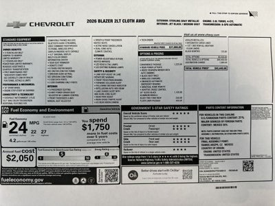 2026 Chevrolet Blazer 2LT