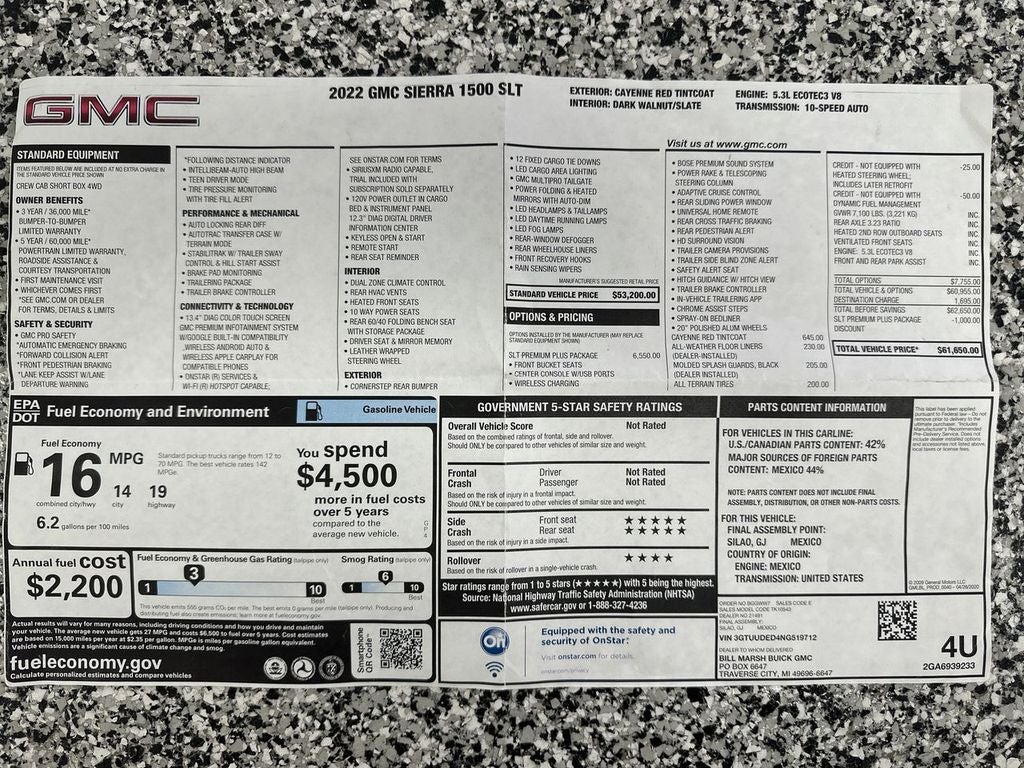 2022 GMC Sierra 1500 SLT