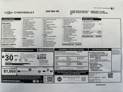 2026 Chevrolet Trax 1RS