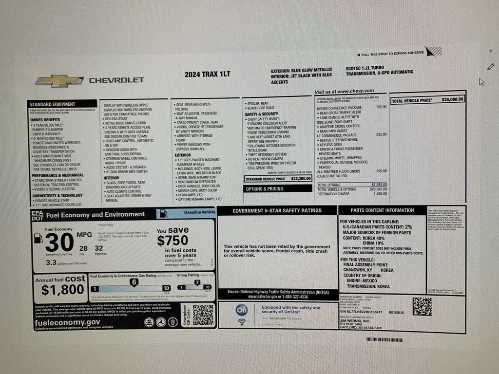2024 Chevrolet Trax LT