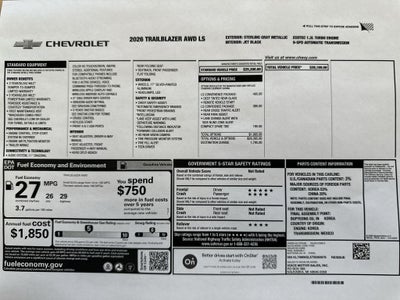 2026 Chevrolet Trailblazer LS