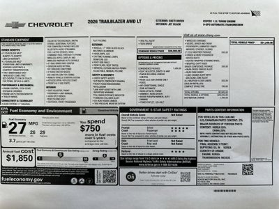 2026 Chevrolet Trailblazer LT